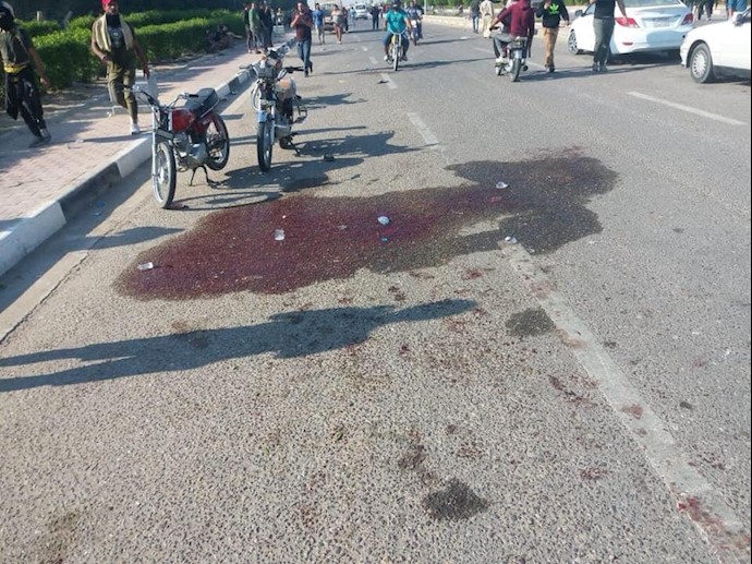 درگیری در ام قصر - کشته شدن یکی از جوانان و مصادره خودرو زرهی نیروهای امنیتی ۱۴آبان۹۸