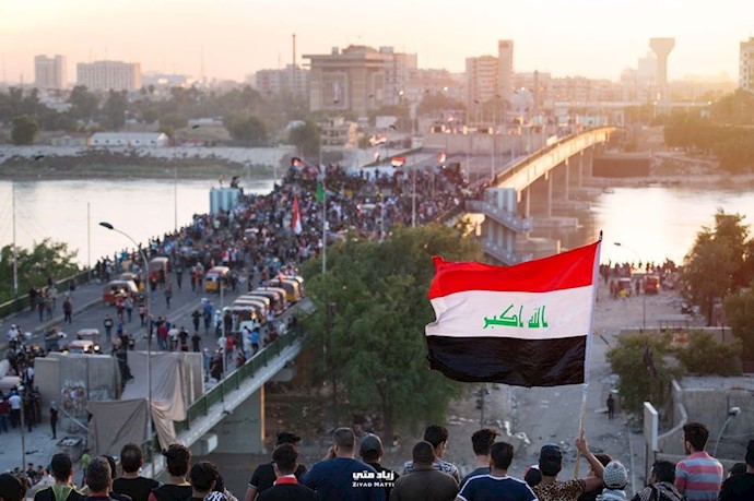پل جمهوری از میدان تحریر بغداد