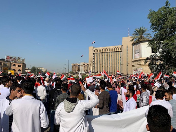 قیام و و اعتصاب عمومی در عراق - دانش‌آموزان در بغداد امروز