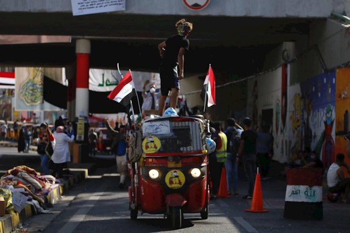 قیام و اعتصاب عمومی در عراق - خوشحالی مردم بعد از تصرف پل سنک و خلانی