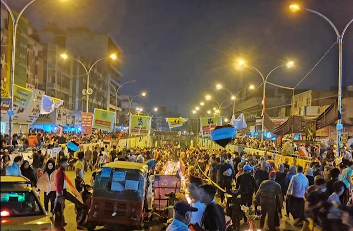 میدان تحریر بغداد ۱۴آبان۹۸
