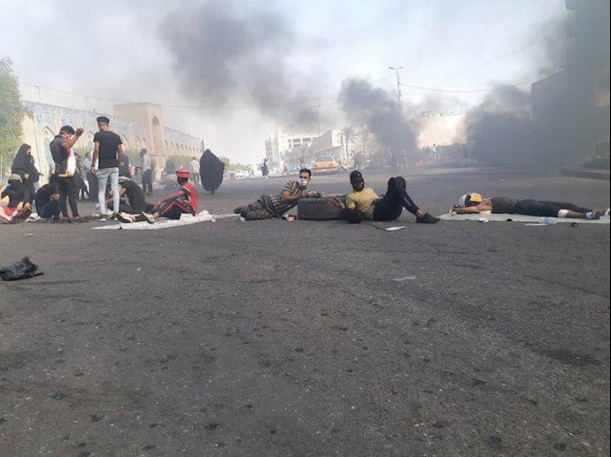 بامداد ۱۲آبان - مسدود کردن جاده‌ها در عراق