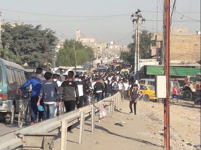 قیام و اعتصاب عمومی در عراق - دانشجویان منطقه الدوره