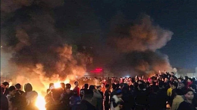 آتش زدن کنسولگری رژیم ایران در نجف -۶آذر۹۸