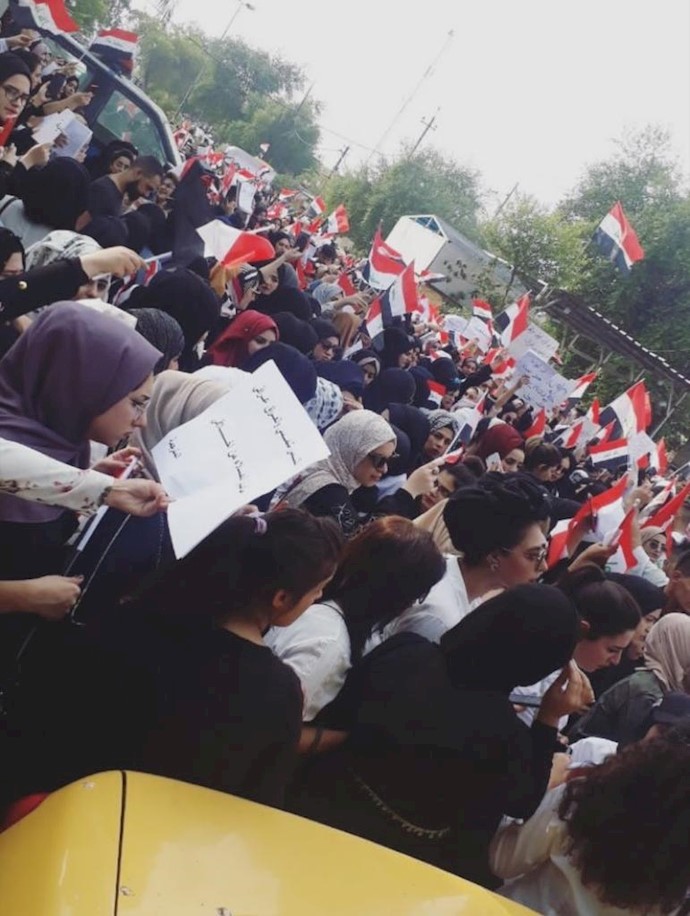 قیام عراق - تظاهرات در حمایت از تظاهر کنندگان در بغداد