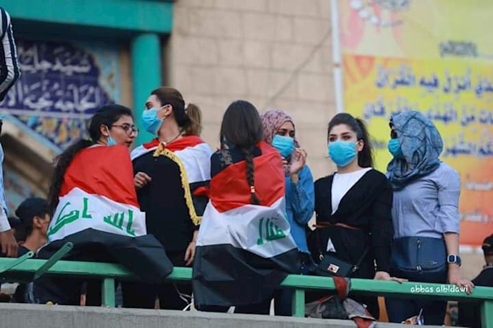  حضور زنان در تظاهرات و قیام عراق