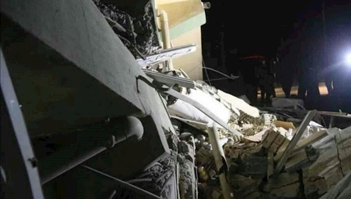 تصویر ی از  ویرانی در شهرستان میانه در اثر زلزله بامداد۱۷آبان