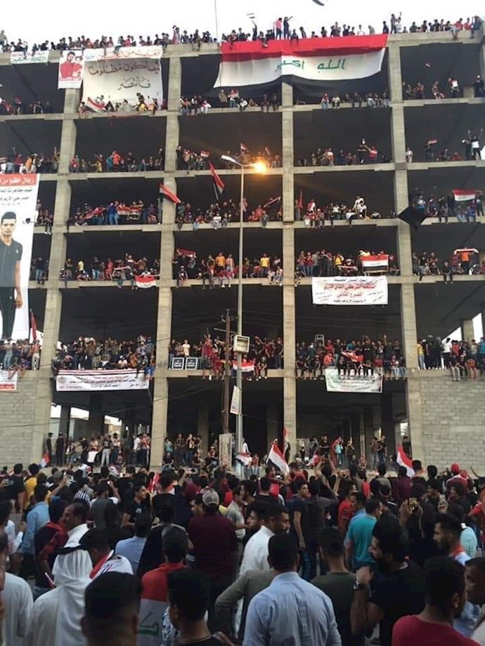 قیام عراق - میدان تحریر بغداد - مطعم الترکی