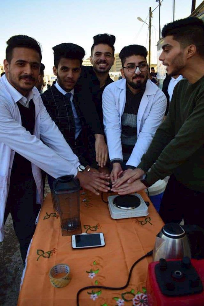 استمرار اعتصاب عمومی در عراق -بصره -اعتصاب دانشجویان پزشکی