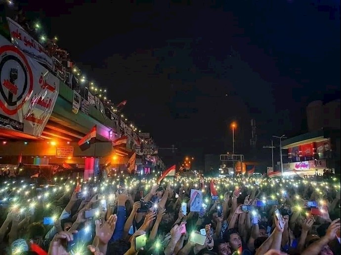 شب گذشته - تصویری از میدان تحریر بغداد 