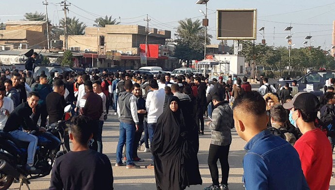 دیالی - مقدادیه - تجمع دانشجویان - اعتصاب عمومی در عراق