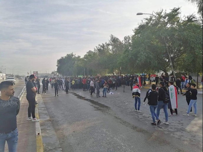دیالی - میدان الفلاحه- حضور دانشجویان - همدردی با شهیدان ناصریه 