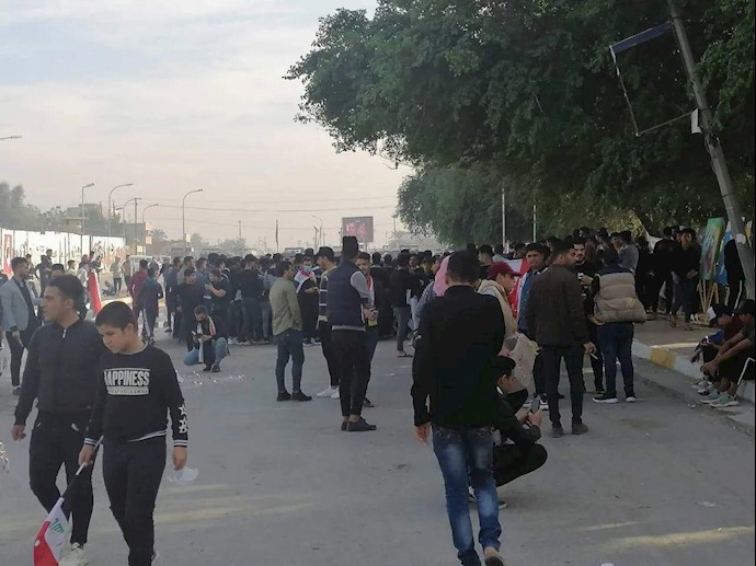 دیالی - میدان الفلاحه- حضور دانشجویان - همدردی با شهیدان ناصریه 