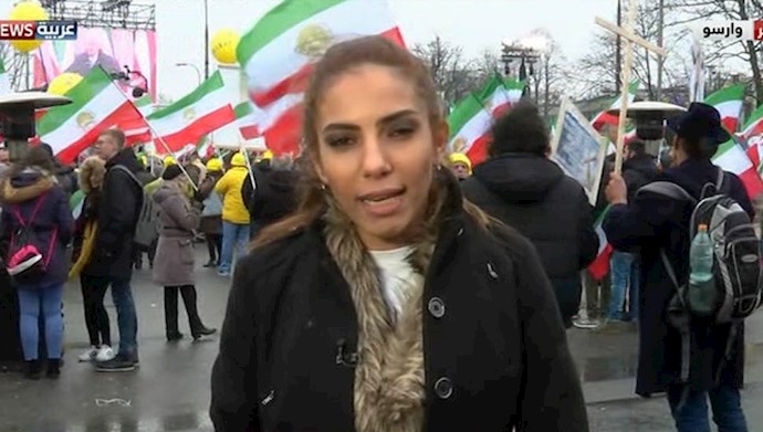 تظاهرات ایرانیان در ورشو در حمایت از قیام مردم ایران