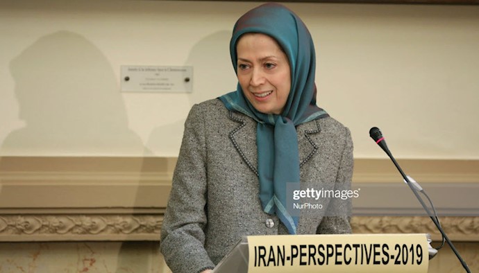 مریم رجوی رئیس جمهور برگزیده مقاومت ایران- کنفرانس در مجلس ملی فرانسه 