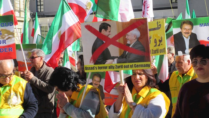 کنفرانس امنیتی مونیخ؛ تظاهرات ایرانیان آزاده علیه حضور جواد ظریف