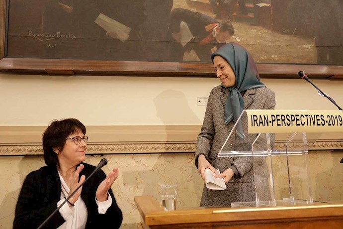 کنفرانس در مجلس ملی فرانسه، مریم رجوی و میشل دو ووکولور
