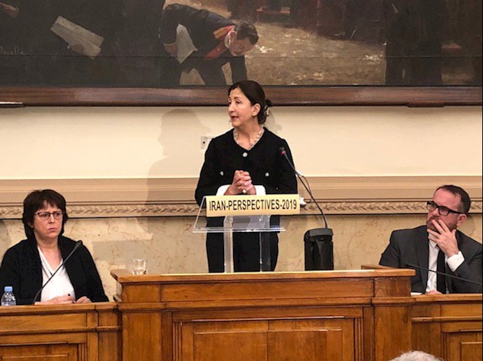 مجلس ملی فرانسه، جلسه‌یی در محکومیت تروریسم و نقض حقوق‌ بشر در ایران با حضور مریم رجوی