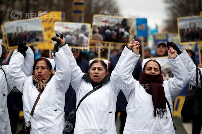 رویترز - تظاهرات ایرانیان در پاریس -۱۹بهمن ۹۷