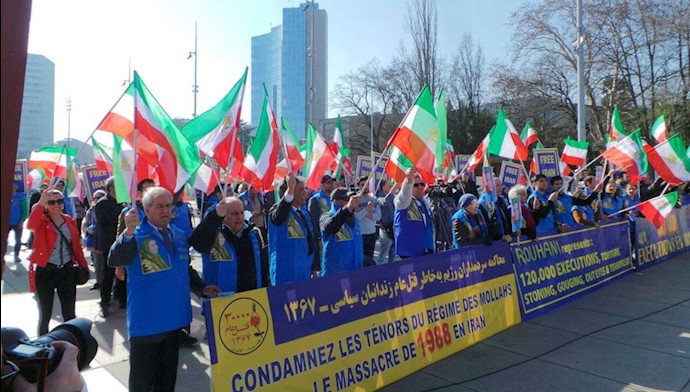 تظاهرات ایرانیان آزاده در ژنو - ۷ اسفند ۹۷