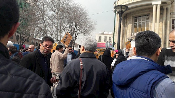 تجمع اعتراضی غارت‌شدگان کاسپین در تهران ۶اسفند ۹۷