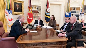 دونالد ترامپ در نشست با تیم اطلاعاتی آمریکا