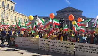 کنفرانس امنیتی مونیخ - تظاهرات ایرانیان آزاده علیه حضور ظریف در کنفرانس مونیخ