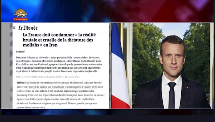 بیانیه شخصیت های فرانسوی خطاب به ماکرون در حمایت از مردم ایران