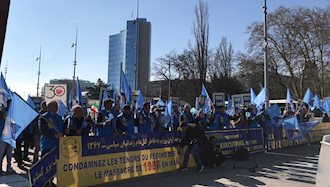 تظاهرات ایرانیان در ژنو مقابل شورای حقوق بشر 