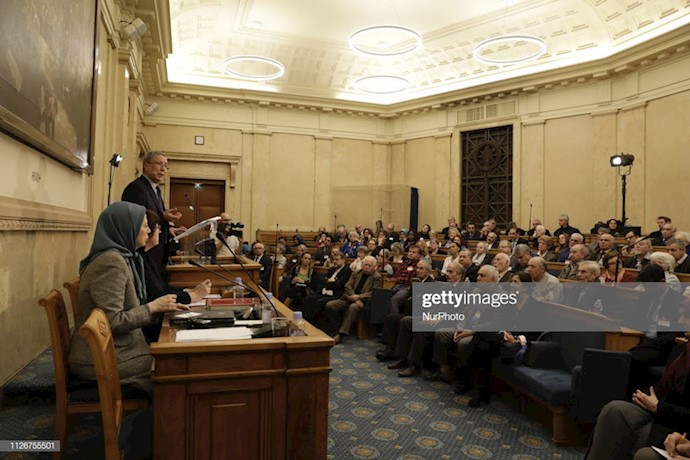 مریم رجوی در مجلس ملی فرانسه - کنفرانس درباره سیاست علیه تروریسم رژیم ایران