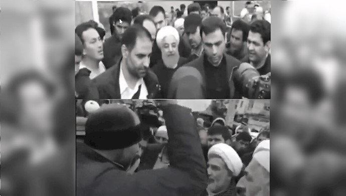 اعتراض سیلزدگان به آخوند شیاد روحانی و آخوندهای حکومتی در استان گلستان