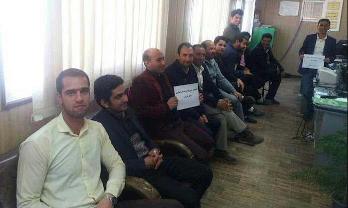 دومین روز تحصن سراسری معلمان -آموزگاران عشایری سلمان فارسی جرقویه سفلی- ۱۳اسفند
