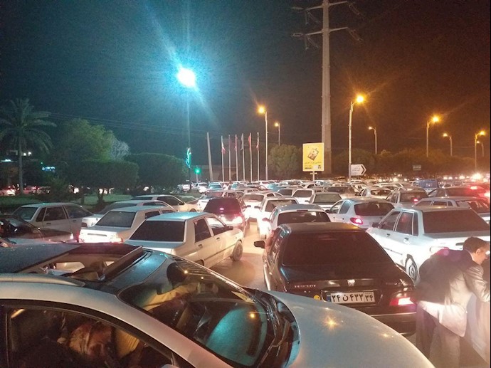 ترافیک سنگین در میادین و معابر اصلی شهر اهواز