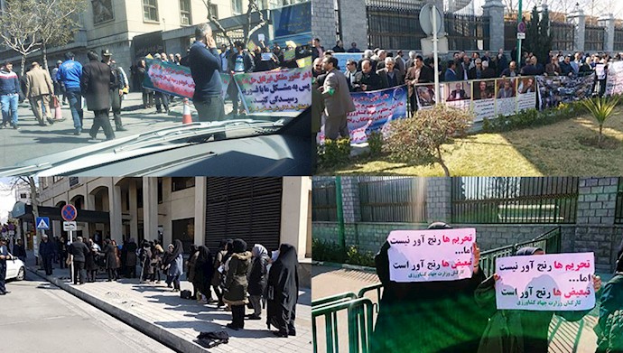 اعتصاب و اعتراض در شهرهای مازندران و تهران