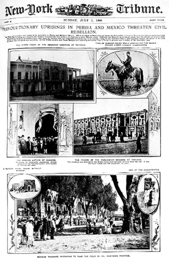 بازتاب انقلاب مشروطیت در روزنامه نیویورک تربیون ۶ژوئیه ۱۹۰۶