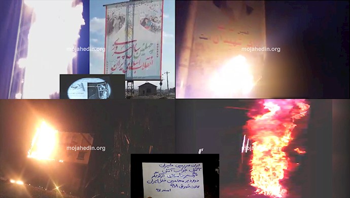انهدام نمادهای رژیم آخوندی توسط کانونهای شورشی مجاهدین در ایران