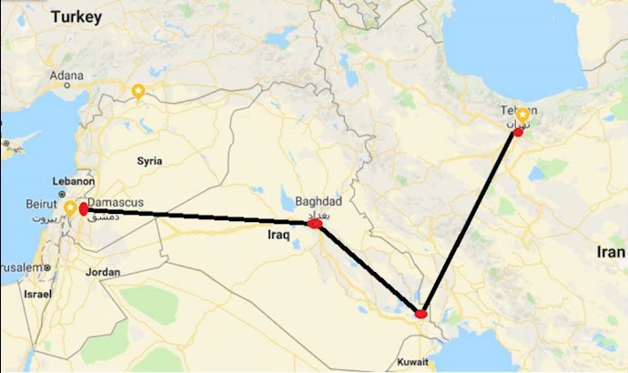 ساخت راه‌آهن در یک پروژ‌ه تروریستی توسط پاسداران و هدیه به عراق