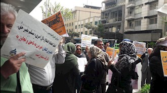 تجمع اعتراضی غارت شدگان کاسپین در تهران