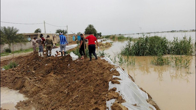 تقویت سیل بند توسط جوانان خوزستانی