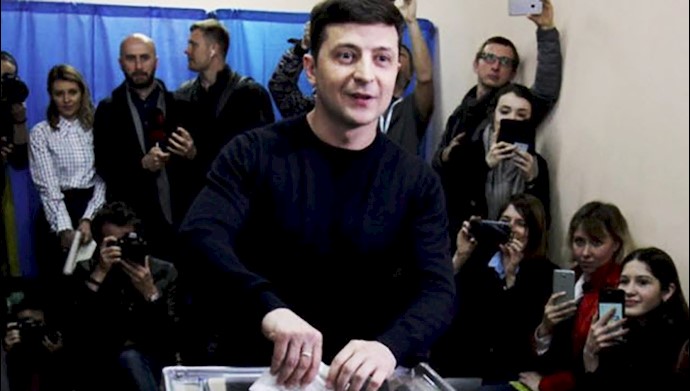 زیلنسکی در انتخابات ریاست جمهوری اوکراین به پیروزی رسید
