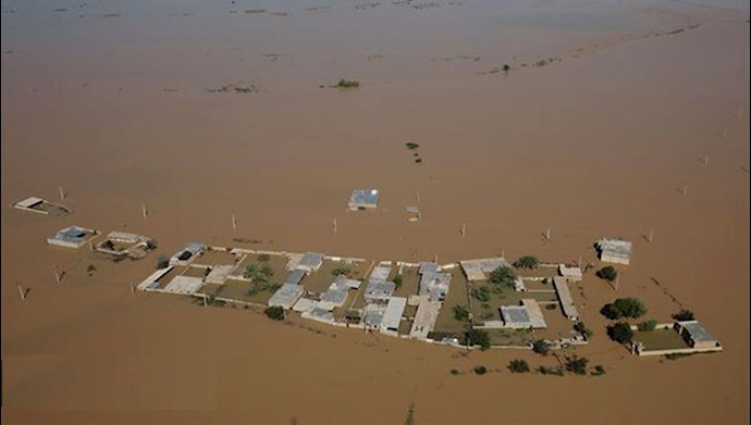 زیر آب رفتن چندین روستا در منطقه بامدژ خوزستان