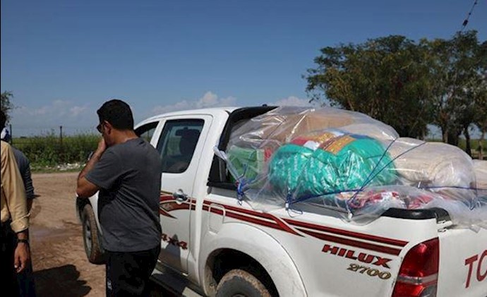 ارسال کمکهای مردمی بندر ماهشهر به روستای بنه‌علوان دزفول