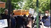تجمع اعتراض غارت شدگان  کاسپین در تهران