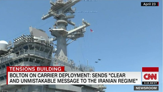 سی.ان.ان:‌ آمریکا با اعزام ناو هواپیمابر می‌خواهد یک پیام علنی به رژیم ایران بدهد