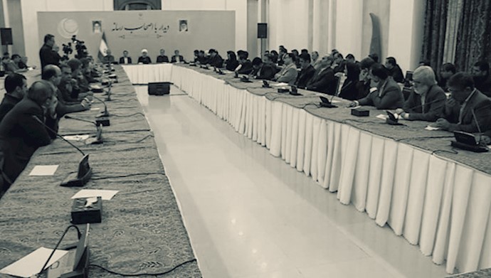 نشست اصحاب رسانه های حکومتی با روحانی - ۴خرداد۱۳۹۸