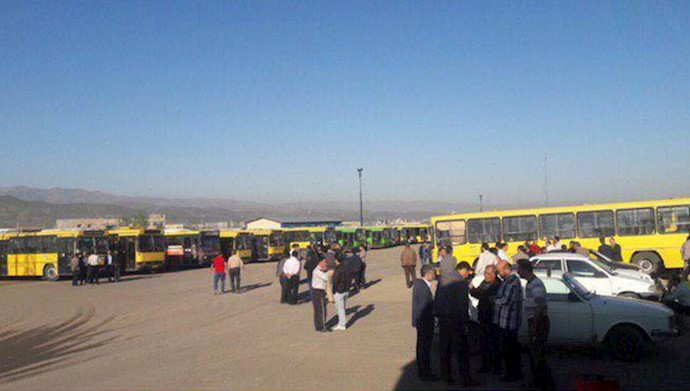 زنجان.اعتصاب رانندگان بخش خصوصی اتوبوسرانی.۹۸۰۲۲۵