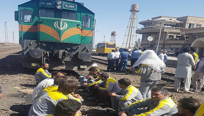 کارگران راه  آهن ایران 