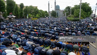 روسیه - برگزاری نماز  عید فطر