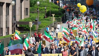 تظاهرات بروکسل در همبستگی با قیام و مقاومت ایران