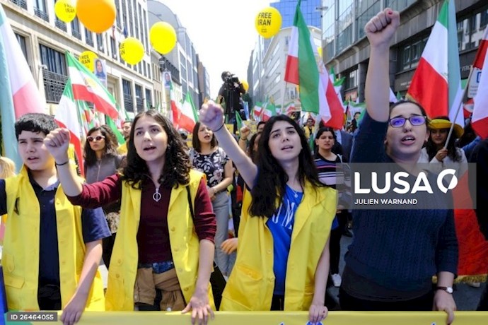 سایت لوسا (آژآنس خبرگزاری پرتغال) - تظاهرات ایرانیان در بروکسل ۲۵خرداد۹۸
